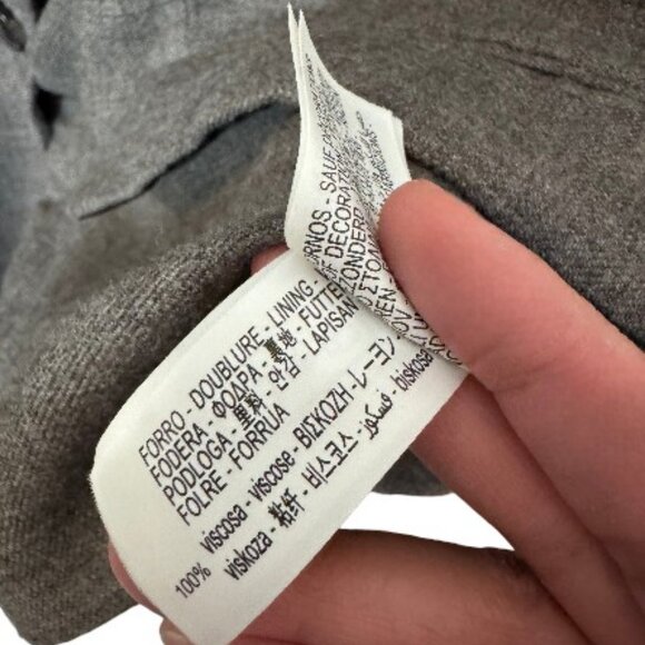 Zara Collection grey tailored oversized wool blazer size M - Picture 11 of 11